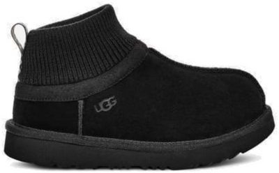 UGG Classic Ultra Mini Stretch Cuff-laars voor Grote Kinderen in Black Black 1157702T-BLK