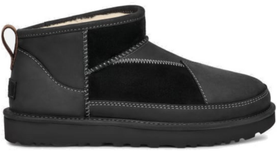 UGG Classic Ultra Mini ReImagined-laars voor Dames in Black Black/Black Multi 1170630-BBMLT