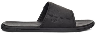 UGG Seaside-slipper voor heren  in Black Black Leather 1117656-BLLE