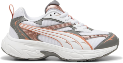 PUMA Morphic Techie Youth Sneakers, White/Rose Gold 396621_07
