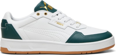 Men’s PUMA Court Classic Lux Sneakers, White/Dark Myrtle/Gold 395019_08