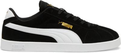 PUMA Club II Suede Sneakers Unisex, Black/White/Gold Black,White,Gold 397444_01