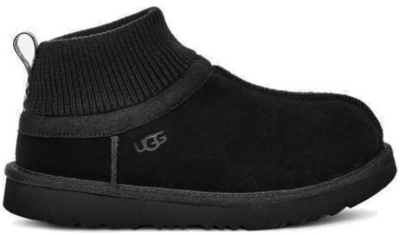 UGG Classic Ultra Mini Stretch Cuff-laars voor Grote Kinderen in Black Black 1157702K-BLK