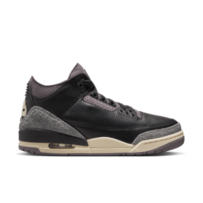 Jordan Women’s Air Jordan 3 x A Ma Maniu00e9re ‘Black and Flat Pewter’ Black and Flat Pewter FZ4811-001