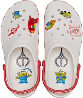 Crocs Pizza Planet Off-Court Klompen Unisex White White 209816-100-M4W6