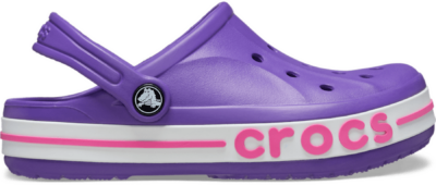 Crocs Bayaband Klompen Kinder Neon Purple / Digital Violet Neon Purple/Digital Violet 207019-5AV-C11