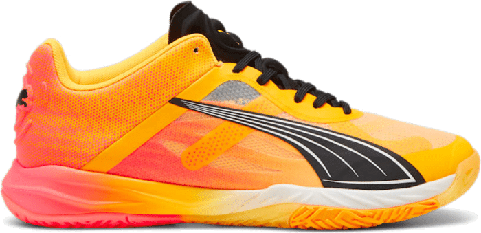 Puma Accelerate NITROu00e2u0084u00a2 SQD Indoor , Orange, Size 39, Sun Stream,Sunset Glow,Black 108039_01