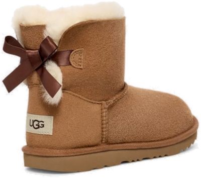 UGG Mini Bailey Bow II-laars voor kinderen  in Brown Chestnut 1017397K-CHE