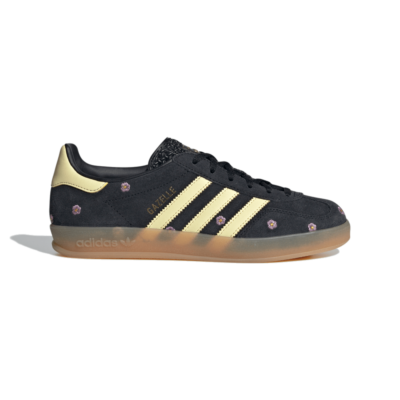 adidas Gazelle Indoor Core Black Almost Yellow Floral (Women’s) IF4490