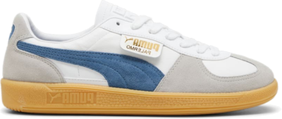 PUMA Palermo Leather Sneakers Unisex, White/Blue Horizon/Gum 396464_14