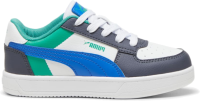 PUMA Caven 2.0 Block Kids’ Sneakers, White/Hyperlink Blue/Galactic Grey 397515_08