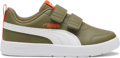 PUMA Courtflex V3 Sneakers Kids, Olive/White 397642_06