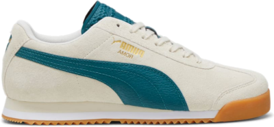 PUMA Roma Suede Sneakers Unisex, Alpine Snow/Cold Green/Gum Alpine Snow,Cold Green,Gum 398635_02