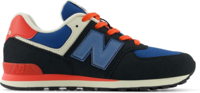 New Balance Kinderen 574 in Zwart, Leather, Zwart GC574RBT