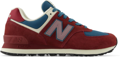 New Balance Unisex 574 in Blauw, Suede/Mesh, Blauw U574RBB