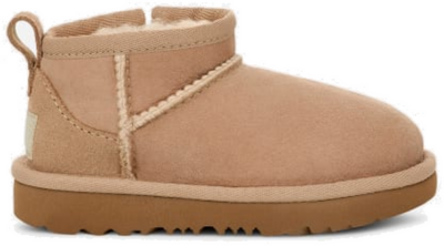 UGG Classic Ultra Mini-laars voor kinderen  in Beige Sand 1130750T-SAN