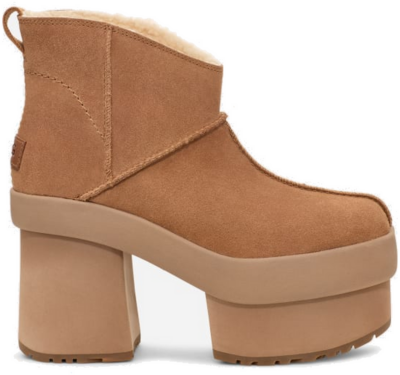 UGG New Heights Platform Mini-laars in Brown Chestnut 1157910-CHE