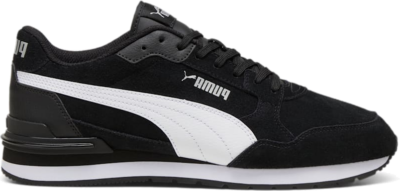 PUMA ST Runner V4 Suede Sneakers Unisex, Black/White/Silver 399665_01