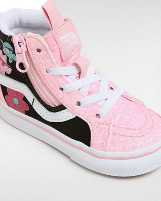 VANS Sk8-hi Reissue Side Zip Glitter Peuterschoenen  VN0007Q36GL