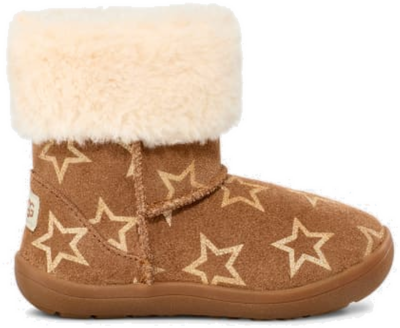 UGG Sammee Iridescent Stars-laars in Brown Chestnut/Gold Iridescent 1157633T-CLDR