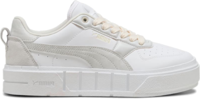 PUMA Cali Court Winter Volume Sneakers Women, White/Feather Grey 398445_01