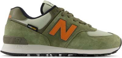 New Balance Unisex 574 in Groente, Leather, Groente U574SOC