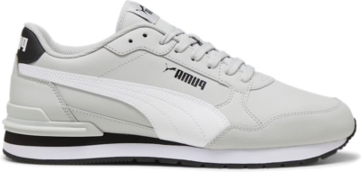 Women’s PUMA ST Runner V4 Leather Sneakers Unisex, Cool Light Grey/White/Black 399068_10