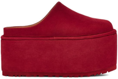 UGG UGG x Molly Goddard Platform voor Dames in Deep Red Deep Red 1123970-DRED