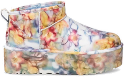 UGG CS Ultra Mini Platform in Light Blue Floral Light Blue Floral 1170171-LLF