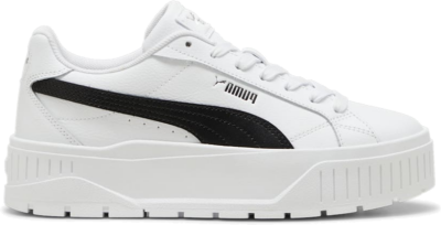 PUMA Karmen II Leather Sneakers Women, White/Black/Silver White,Black,Silver 397456_03