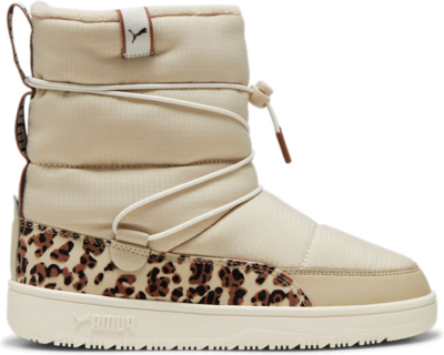 PUMA Snowbae Animal Boots Women, Putty/Black/Brown Mushroom 398890_01