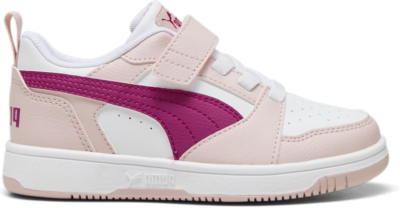 PUMA Rebound V6 Lo Kids’ Sneakers, Mauve Mist/Magenta Gleam/White 397419_14