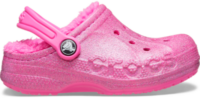 Crocs Toddler Baya Lined Glitter Klompen Kinder Electric Pink Electric Pink 207655-6QQ-C6