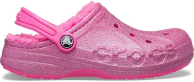 Crocs Baya Lined Glitter Klompen Kinder Electric Pink Electric Pink 207656-6QQ-C11