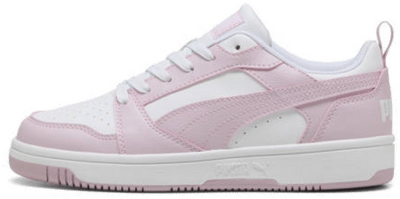 Puma Rebound V6 Low Sneakers, White, Size 35.5, White,Rose Mauve 392328_40