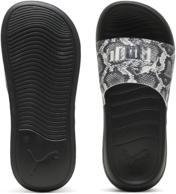 Women’s Puma Popcat 20 Snake Chic Slides, Black, Size 35.5,  401706_01