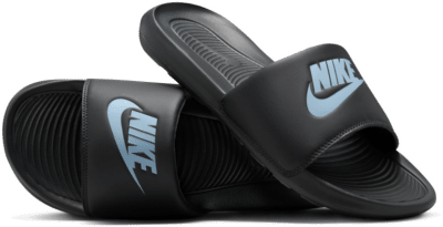 Nike Victori One Slippers Donkergrijs Blauw Grijs CN9675-017