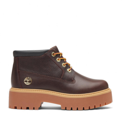 Timberland Stone Street Mid Lace Up Waterproof Boot Brown 42 – DARK BROWN FULL GRAIN W BLACK Brown 115499-11
