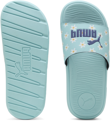 Women’s Puma Cool Cat 2.0 Daisies Slides Youth, Blue, Size 38,  400906_02